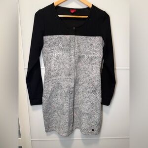Skunkfunk Black and Gray Long Sleeve Dress